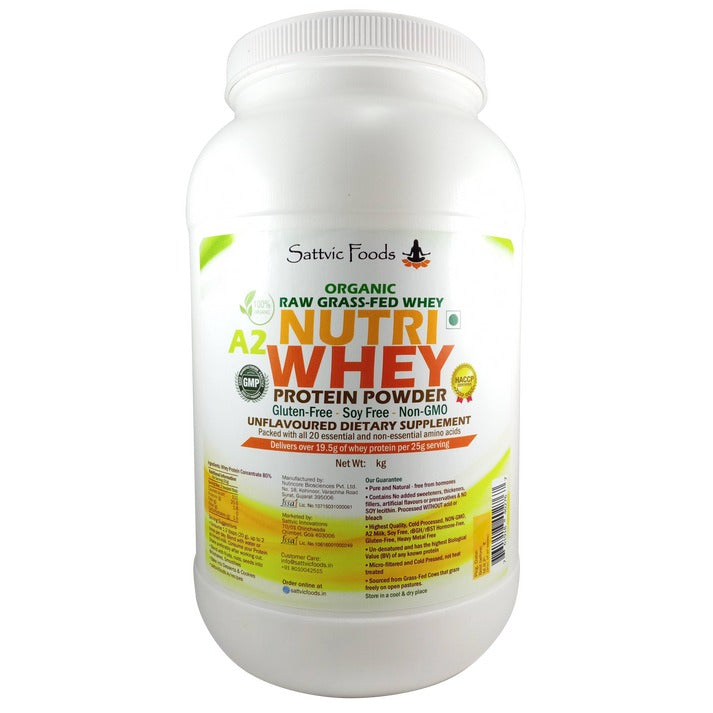 SATTVIC FOODS Organic A2 Whey Protein Concentrate 80 %