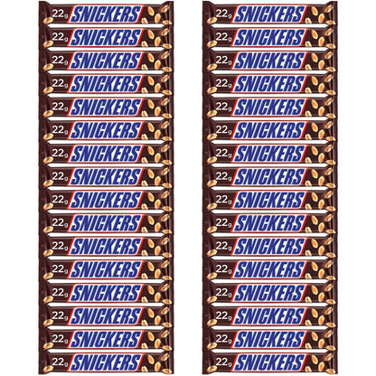 Snickers Peanut Filled Chocolates - 22g Bar (Pack of 32)