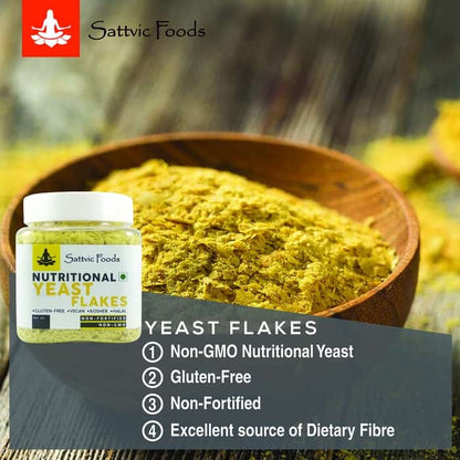 Nutritional Yeast Flakes - Non Fortified, Non GMO, Vegan, Gluten-Free 60g